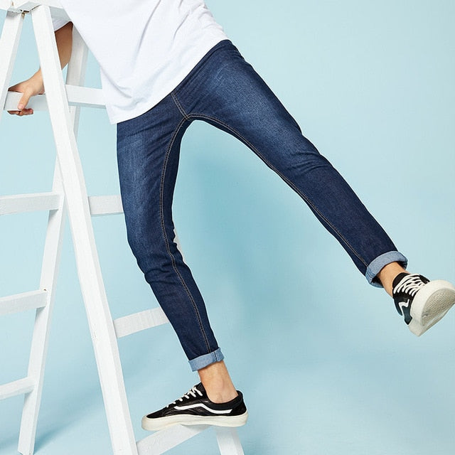 SEMIR jeans for men slim fit pants classic 2019 jeans male denim jeans