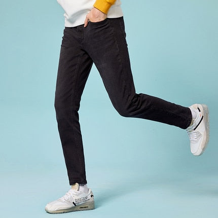 SEMIR jeans for men slim fit pants classic 2019 jeans male denim jeans